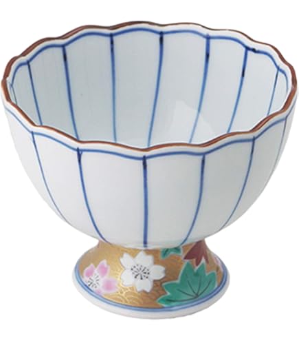 幸祥窯　菊絵　三つ足小付揃　珍味　小鉢　5点 幸祥窯菊絵三つ足小付揃珍味小鉢5点